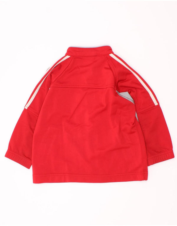 Μπουφάν Adidas Baby Boys αθλητική φόρμα 12-18 μηνών κόκκινο πολυεστέρα