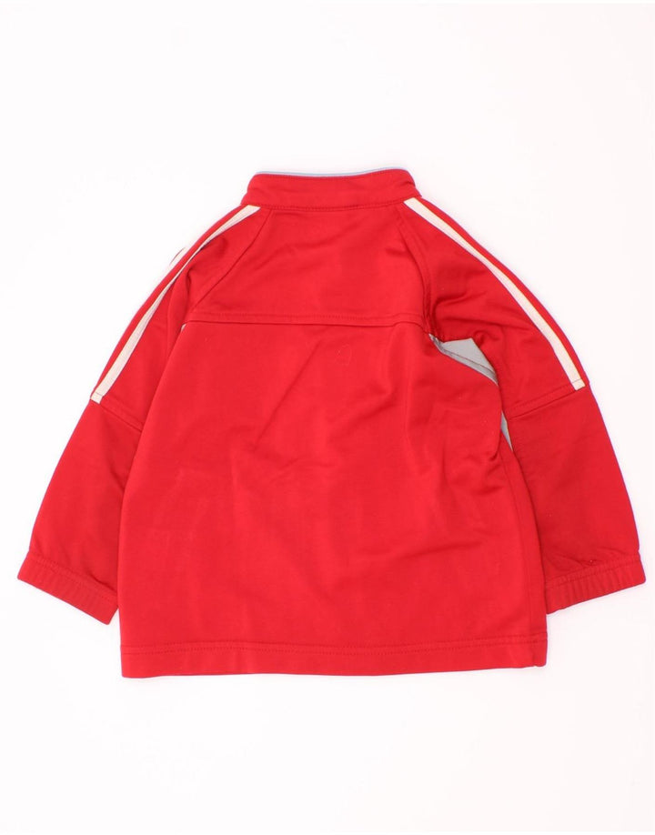 Μπουφάν Adidas Baby Boys αθλητική φόρμα 12-18 μηνών κόκκινο πολυεστέρα