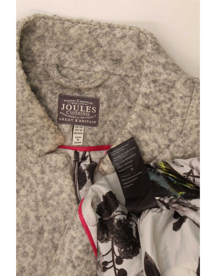 Joules Γυναικείο Πανωφόρι UK 20 2XL Πολυεστέρας με γκρι φλύκταινες