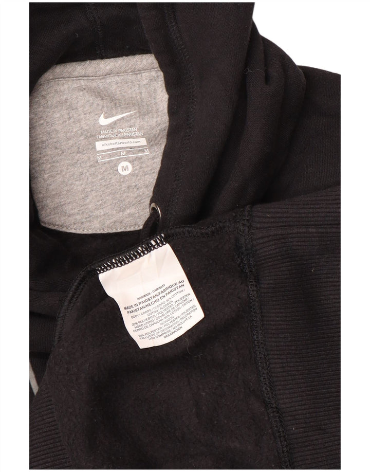 Γυναικείο γραφικό κουκούλα NIKE UK 14 μεσαίο μαύρο βαμβακερό