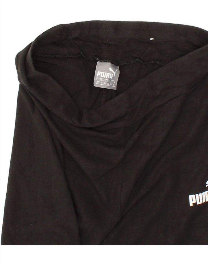 PUMA Womens Leggings UK 8 Small  Black Vintage Puma and Second-Hand Puma from Messina Hembry 