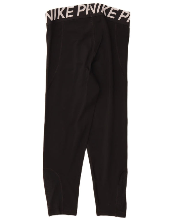 Γυναικεία γραφικά κολάν Κάπρι Nike UK 12 μεσαίου μαύρου πολυεστέρα