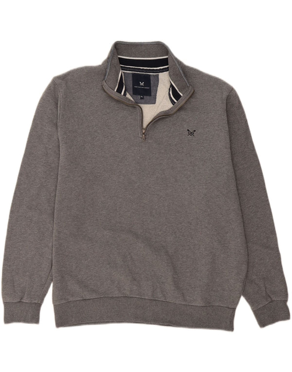 Crew Clothing Ανδρικό φούτερ με φερμουάρ Jumper XL Γκρι βαμβακερό