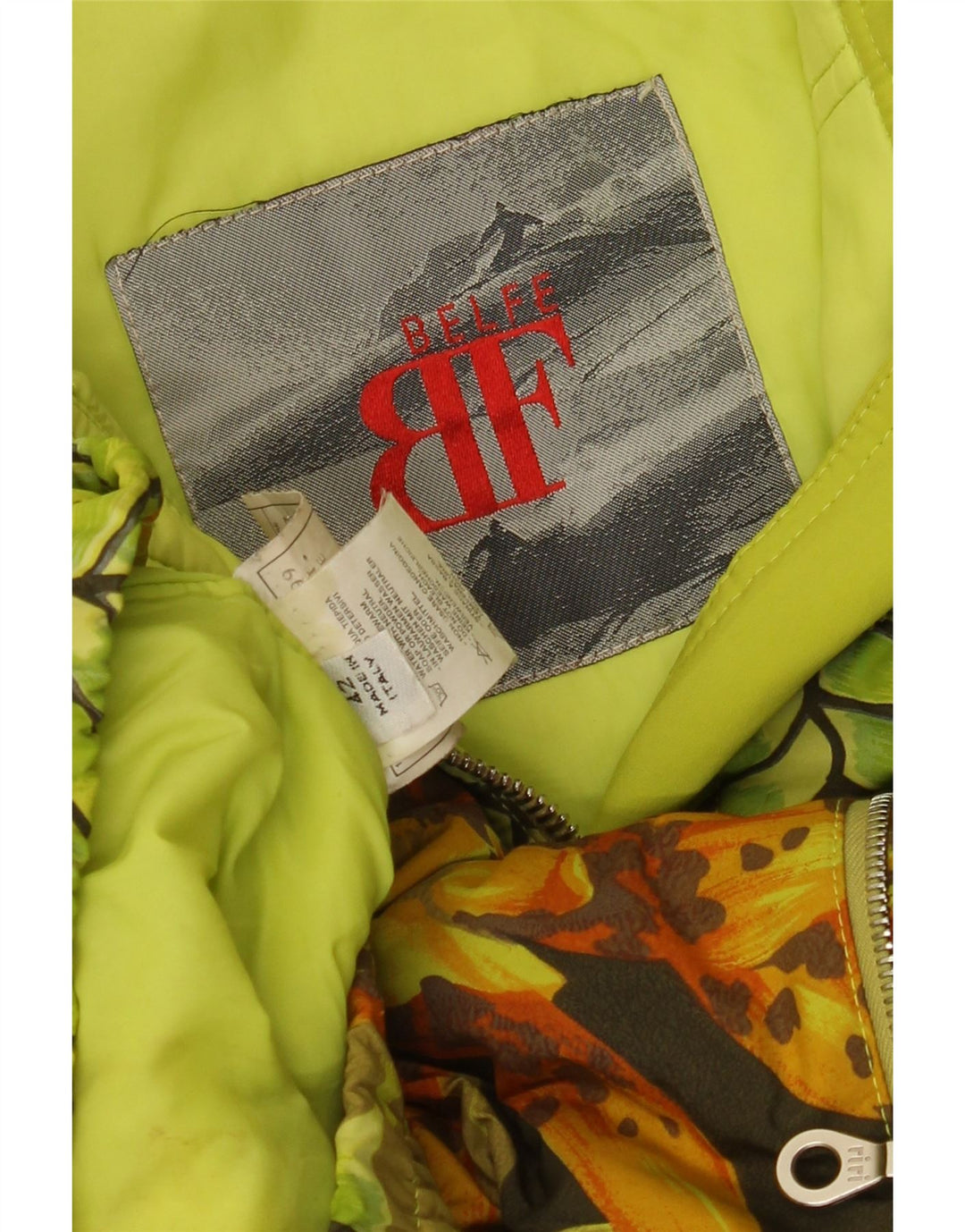 BELFE & BELFE Γυναικείο Αντιανεμικό Μπουφάν IT 42 Μεσαίο Πράσινο Floral