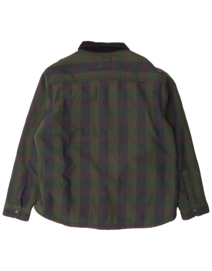 Marks & Spencer Ανδρικό πουκάμισο Sherpa Flannel πουκάμισο XL Πράσινο Πολυεστέρα