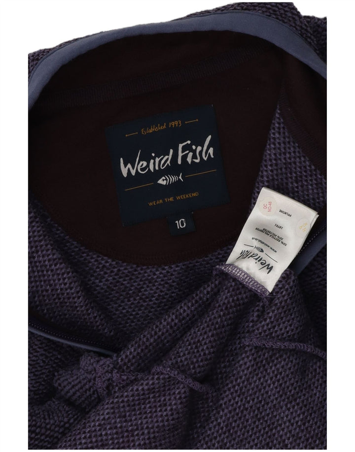 WEIRD FISH Γυναικεία υπερμεγέθη αθλητική φόρμα Top Jacket UK 10 Small Purple
