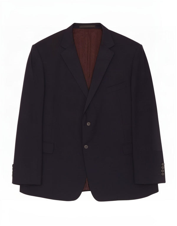 Marks & Spencer Ανδρικό μπλέιζερ με 2 κουμπιά μπουφάν UK 52 3XL Navy Blue Wool