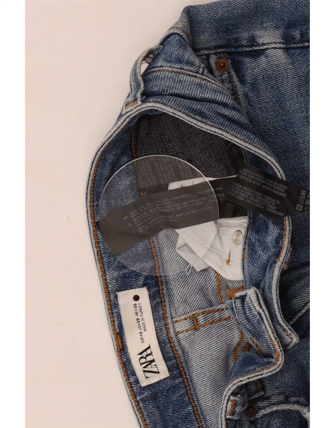 Zara Γυναικείο Slim Jeans EU 40 Medium W30 L28 Blue Cotton