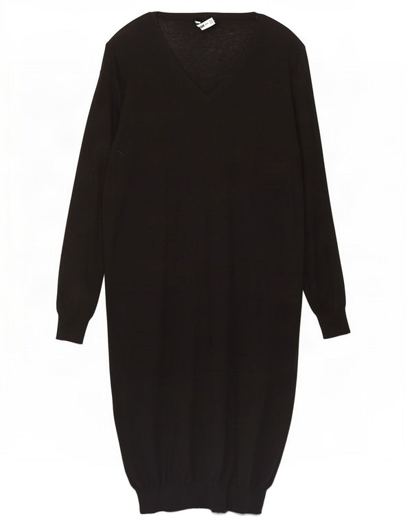 Zara Γυναικείο υπερμεγέθη Jumper φόρεμα UK 10 Small Black