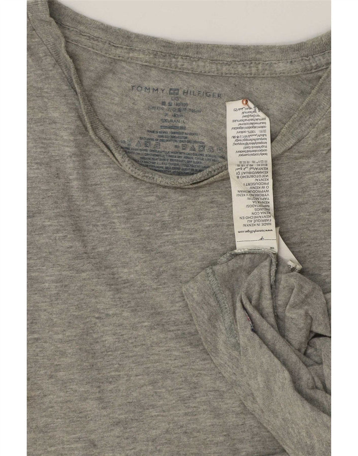Ανδρικό T-Shirt Tommy Hilfiger Top μεγάλο γκρι βαμβακερό