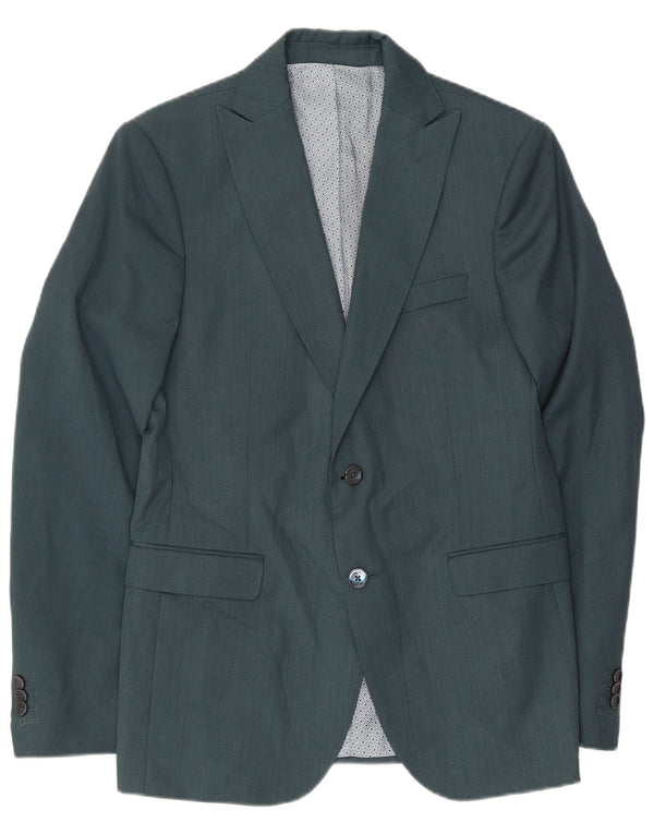 Zara Ανδρικό μπλέιζερ με 2 κουμπιά μπουφάν UK 36 Small Green