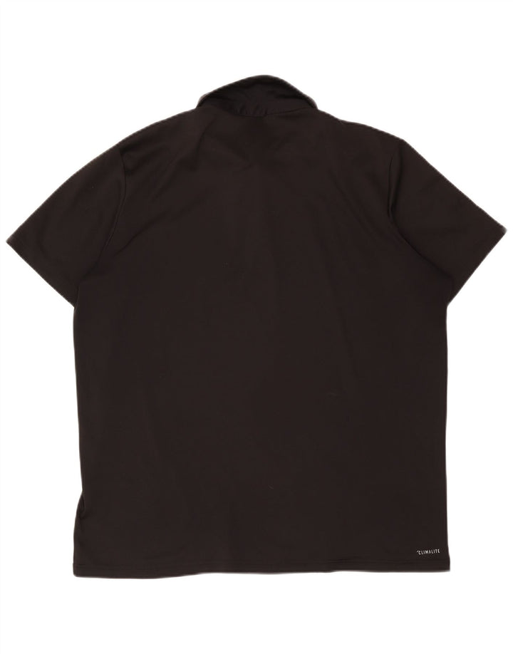 Ανδρικό πουκάμισο Adidas Climalite Polo XL Μαύρο πολυεστέρα