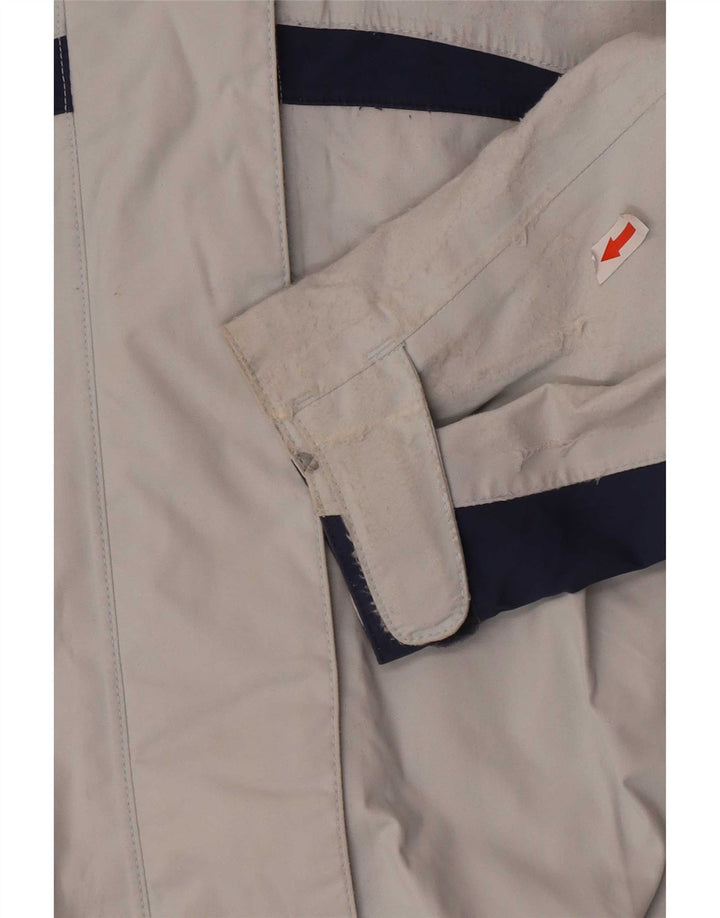 Jack Wolfskin Γυναικείο μπουφάν βροχής με κουκούλα UK 14 Medium Blue Colourblock