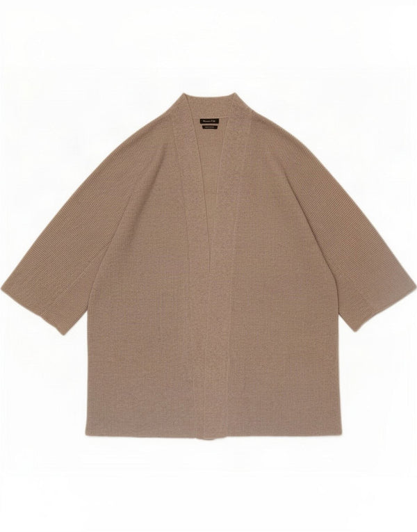 Massimo Dutti Γυναικεία ζακέτα με κοντό μανίκι UK 14 Medium Brown