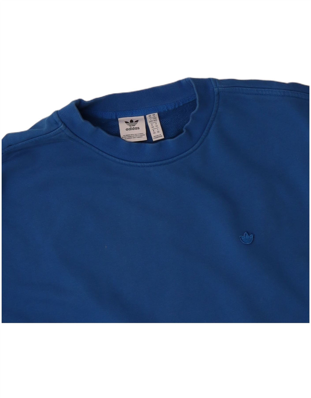 Γυναικείο φούτερ ADIDAS Oversized Jumper UK 14 Μεγάλο Μπλε Βαμβακερό