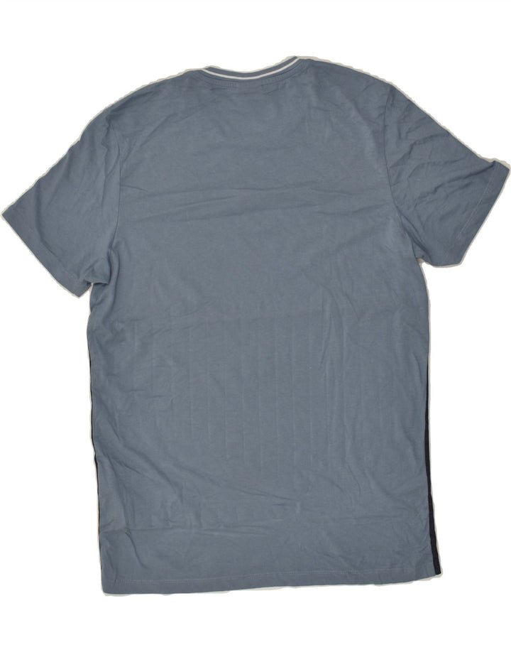 JACK & JONES Mens Graphic T-Shirt Top Medium Blue Colourblock Cotton | Vintage Jack & Jones | Thrift | Second-Hand Jack & Jones | Used Clothing | Messina Hembry 