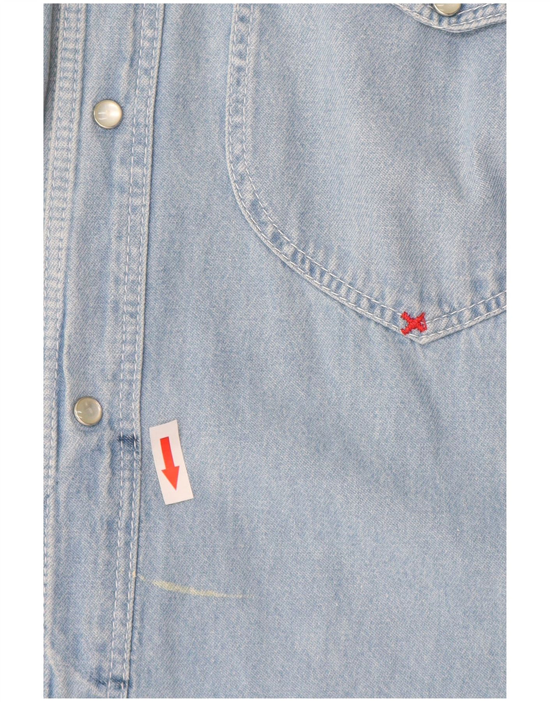 BENETTON Ανδρικό τζιν πουκάμισο XL μπλε