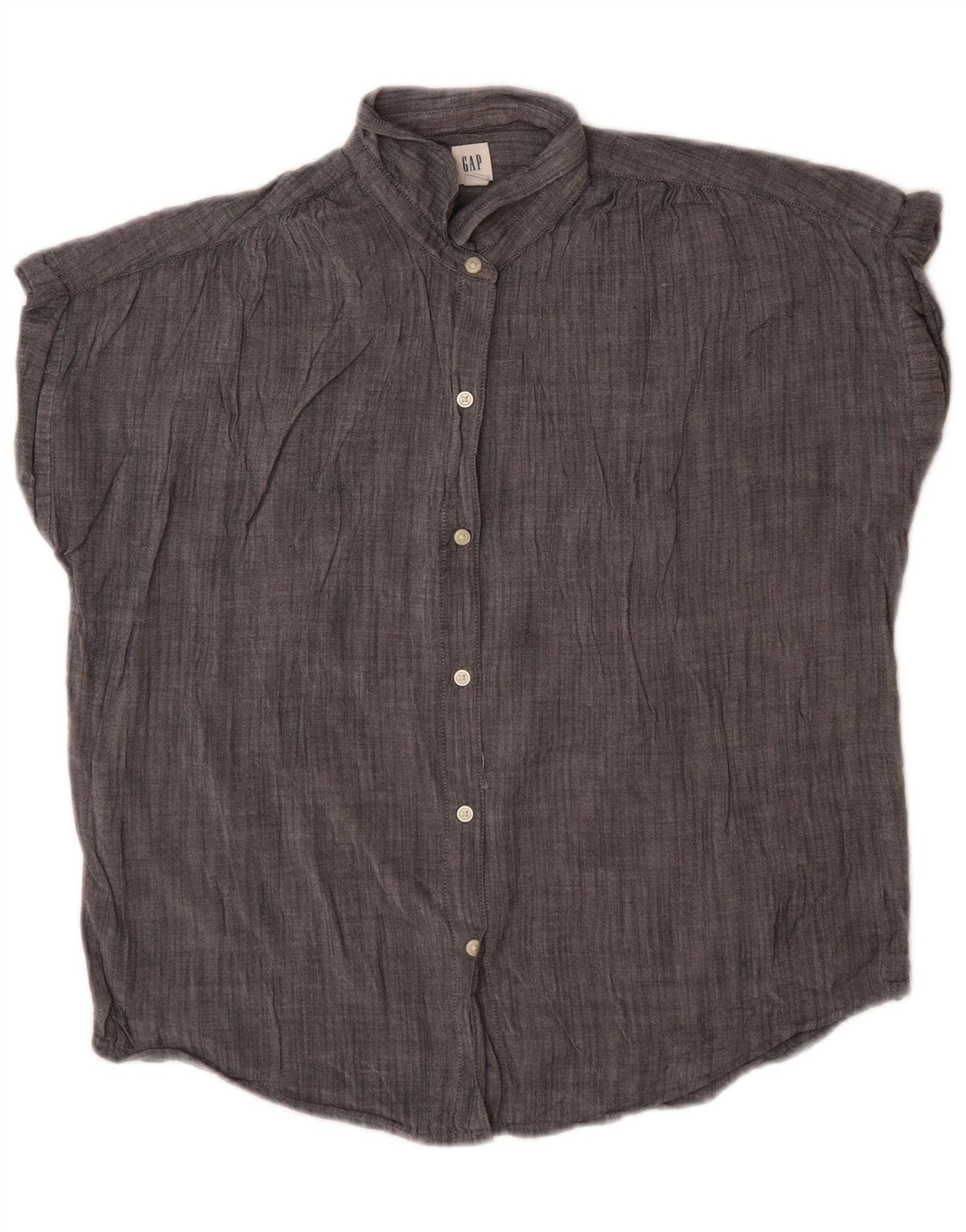 GAP Γυναικείο πουκάμισο Oversized Μπλούζα UK 10 Small Grey