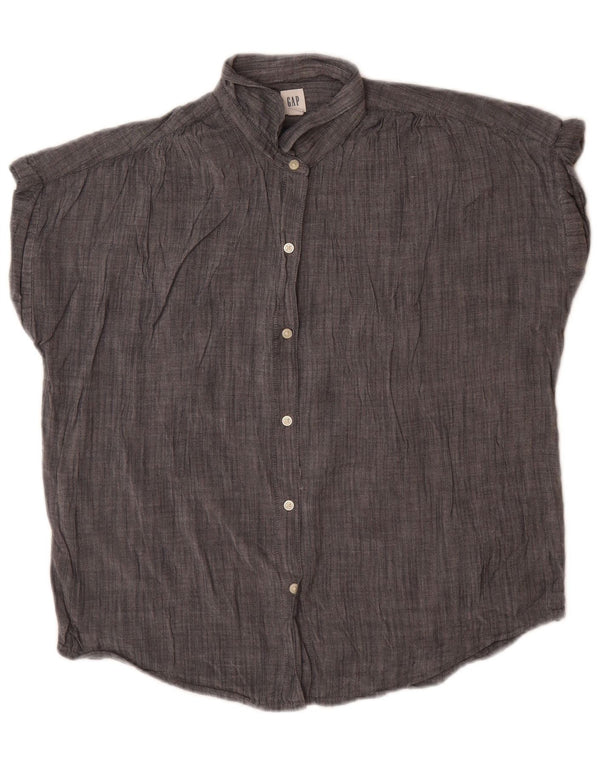 GAP Γυναικείο πουκάμισο Oversized Μπλούζα UK 10 Small Grey