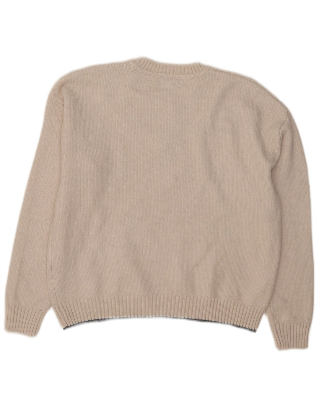 Marks & Spencer Γυναικείο πουλόβερ με λαιμόκοψη UK 14 Medium Off White