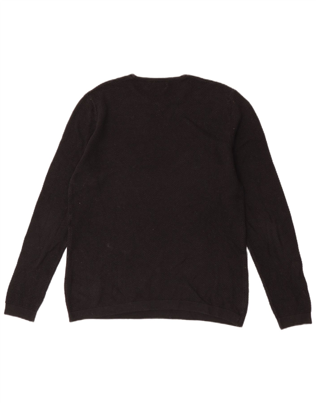 Ανδρικό πουλόβερ Zara Crew Neck Jumper Μεσαίο Μαύρο