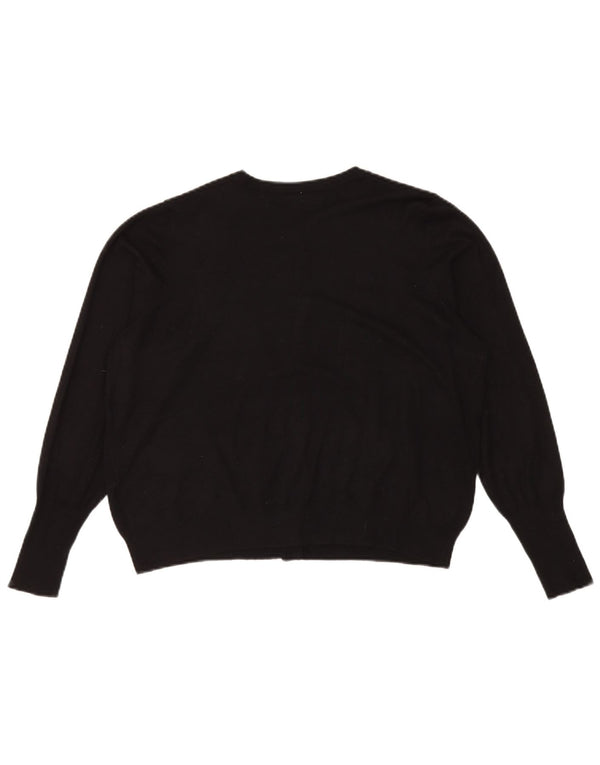 Marks & Spencer Γυναικεία ζακέτα Crop UK 18 XL μαύρη βισκόζη