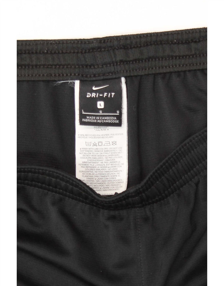 Ανδρικό αθλητικό σορτς Nike Dri Fit με μεγάλο μαύρο χρώμα από πολυεστέρα