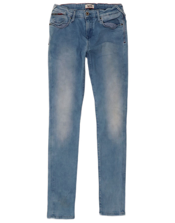 Tommy Hilfiger Girls Skinny Jeans 13-14 ετών W26 L29 Blue Cotton