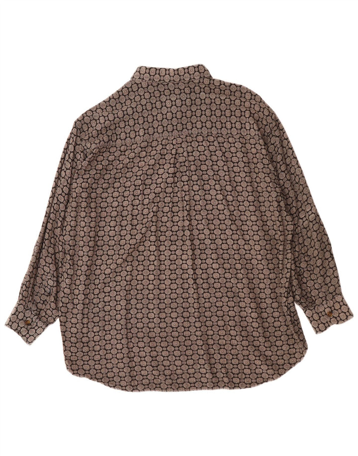 GP. BELLINI & COMPANY Ανδρικό πουκάμισο Μεσαίο Μαύρο Γεωμετρική Βισκόζη