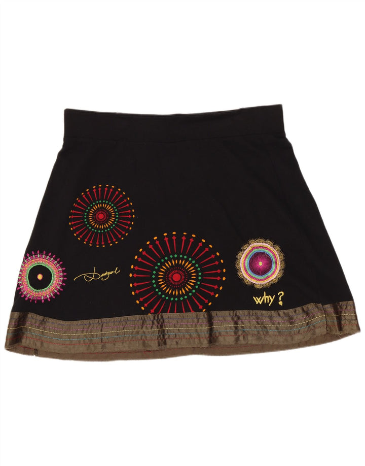 Desigual Γυναικεία Μίνι Φούστα XL W36 Μαύρη Γεωμετρική