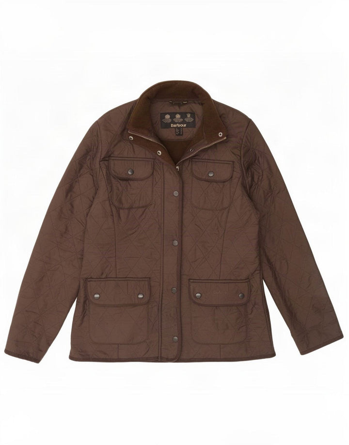 Γυναικείο καπιτονέ μπουφάν Barbour UK 12 μεσαίο καφέ πολυεστέρας
