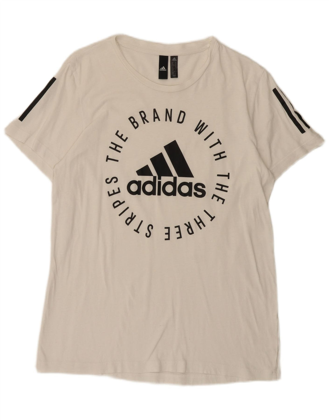 Ανδρικό γραφικό T-Shirt Adidas Top Medium White