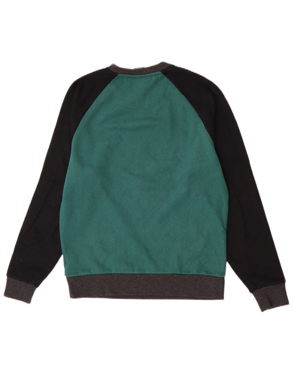 Γυναικείο γραφικό φούτερ Dkny Jumper UK 14 Μεσαίου πράσινου χρώματος βαμβακερό