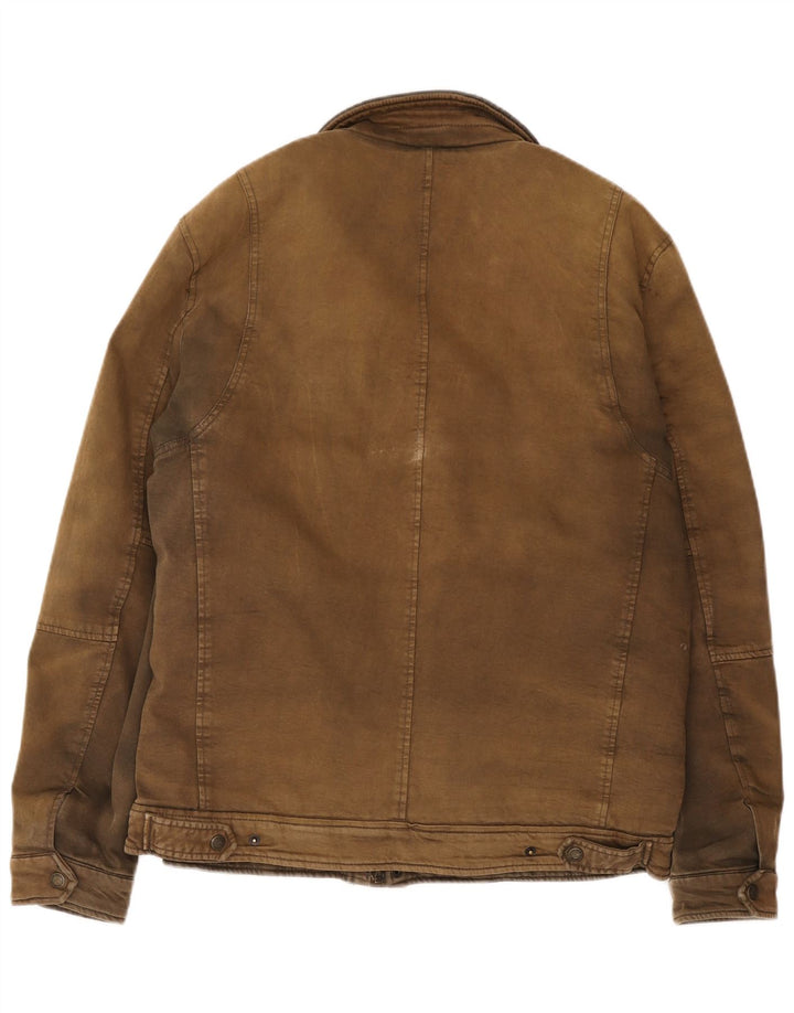 Ανδρικό τζάκετ Levi's Windbreaker UK 40 Large Brown Βαμβακερό