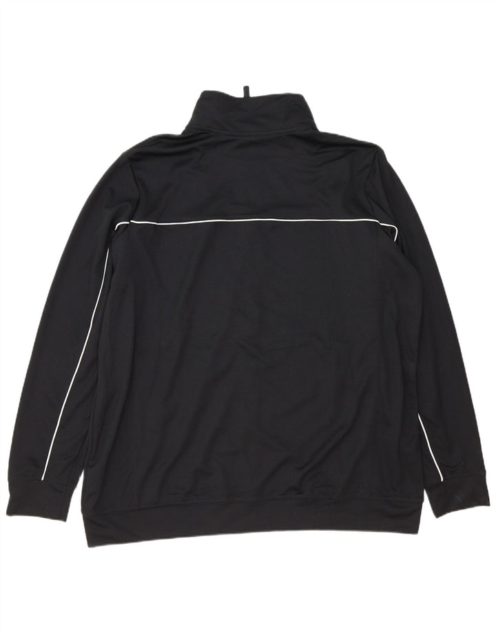 NIKE Mens Graphic Tracksuit Top Jacket XL Black Polyester