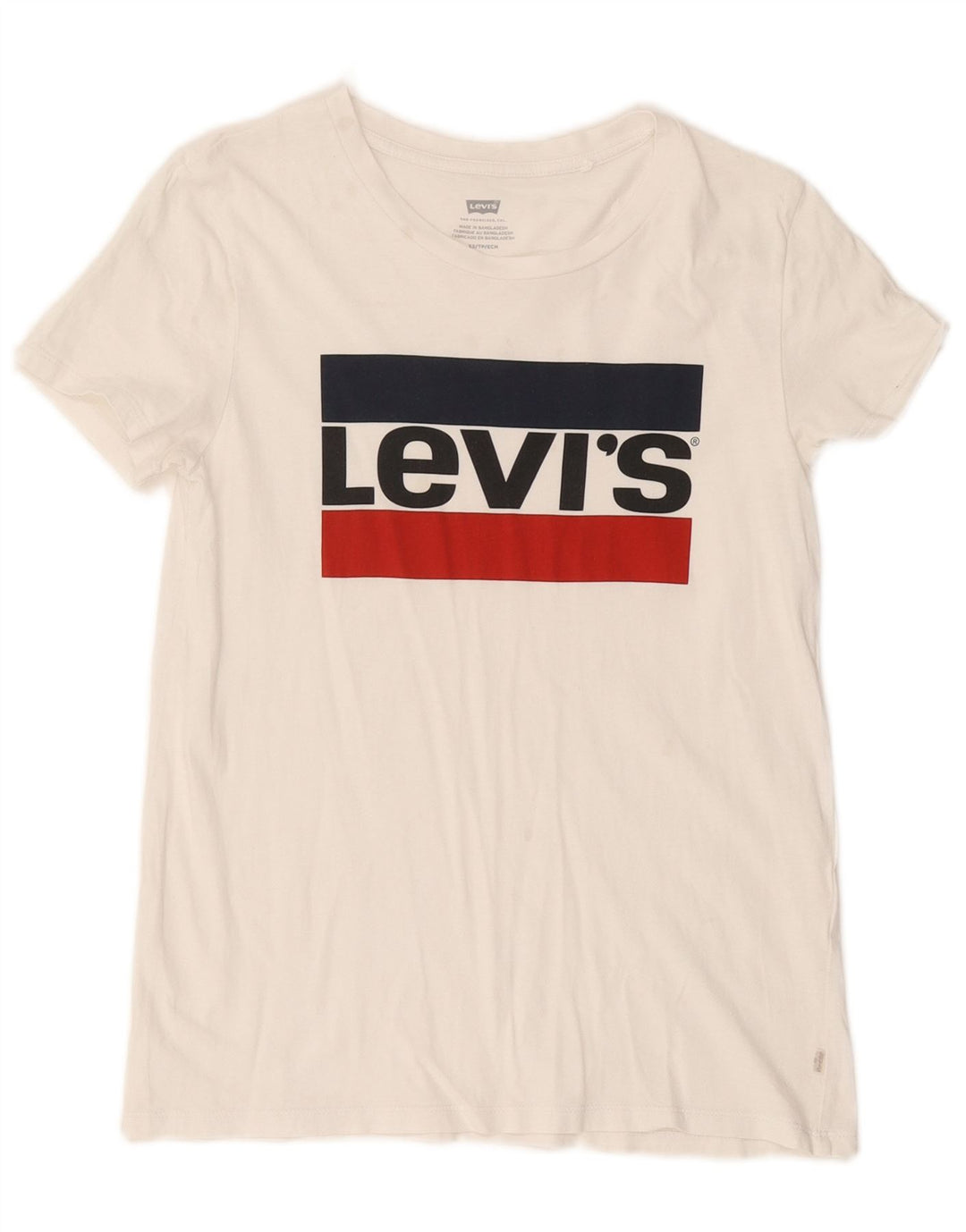 Γυναικείο γραφικό μπλουζάκι LEVI'S Top UK 6 XS Λευκό