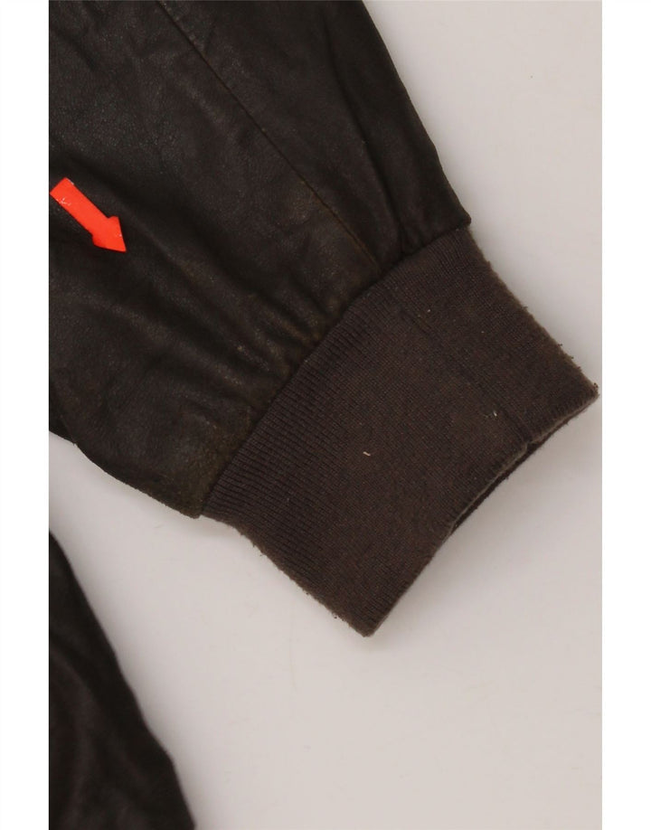 Ανδρικό δερμάτινο μπουφάν Gimo's Bomber UK 38 Medium Brown Δερμάτινο
