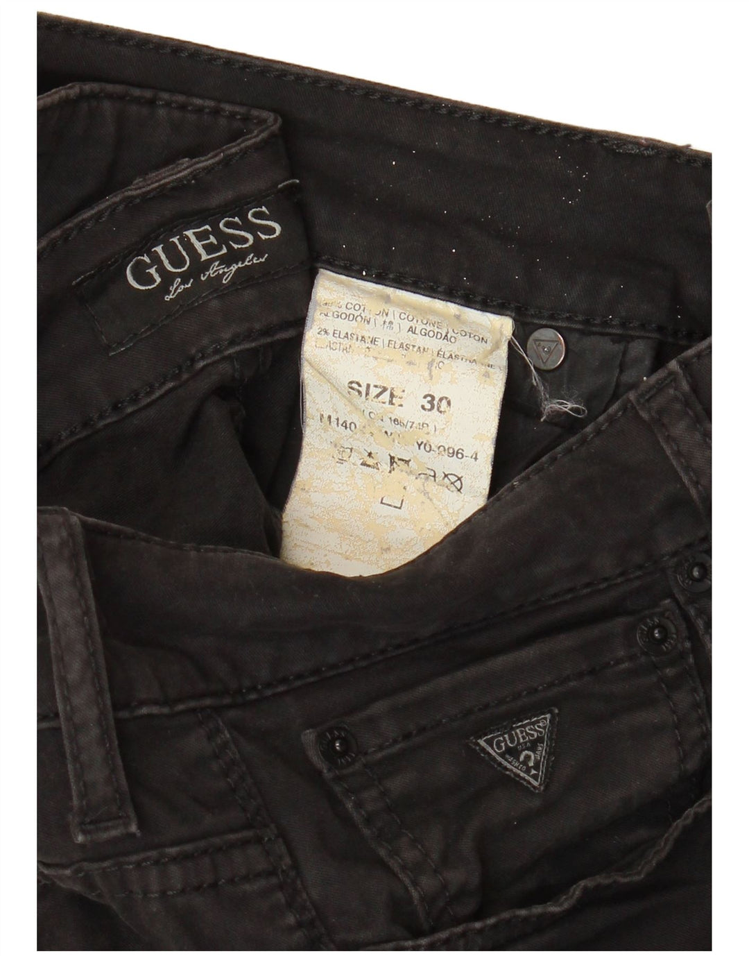 GUESS Ανδρικό Skinny Jeans W30 L33 Μαύρο βαμβακερό