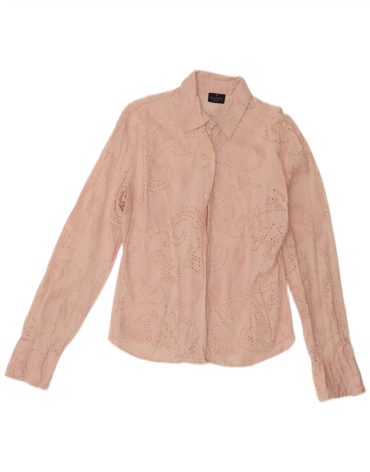 Γυναικεία μπλούζα Trussardi See Through Shirt UK 14 Medium Pink