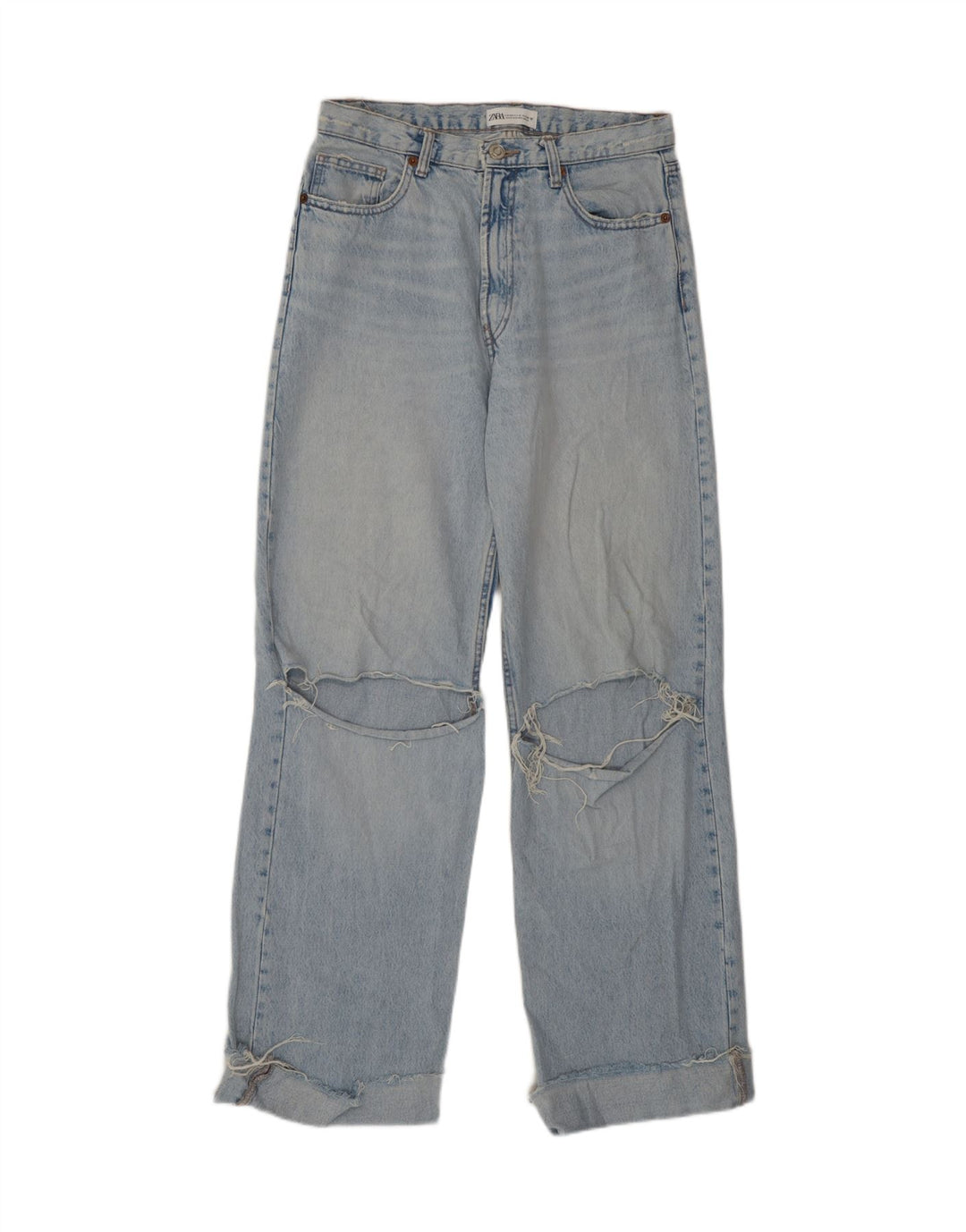 Zara Γυναικείο Ψηλόμεσο Τζιν EU 40 Medium W30 L31 Μπλε