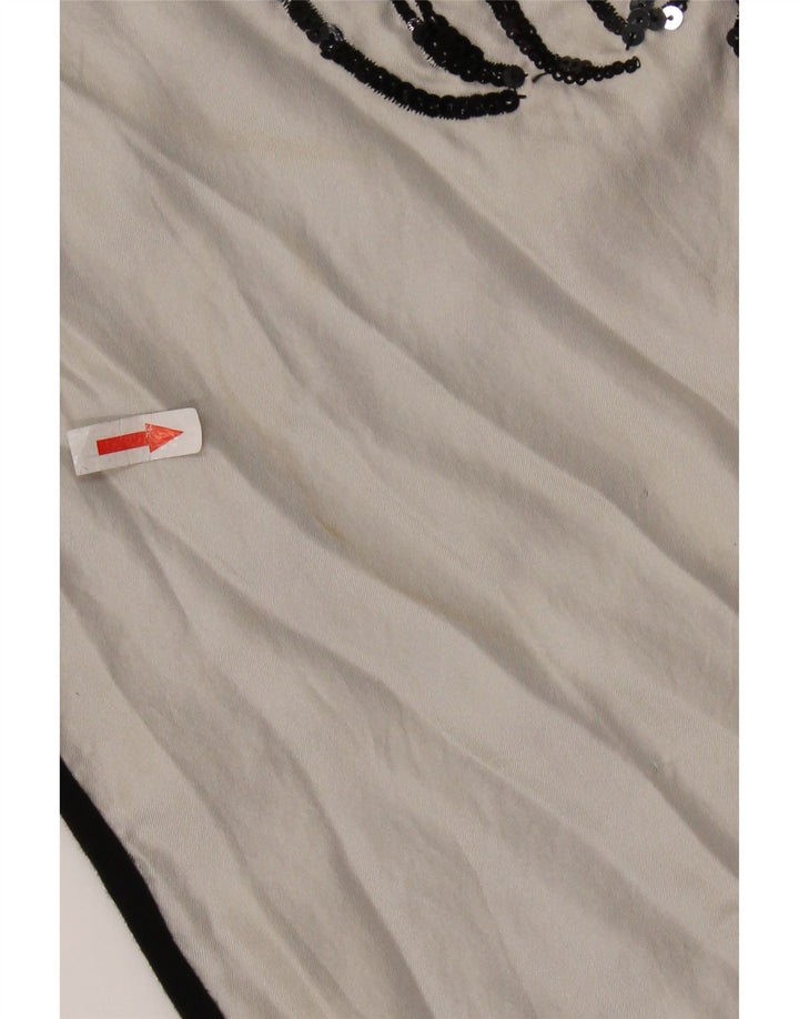 Γυναικεία γραφική μπλούζα ICEBERG Top UK 8 Small Off White Colourblock