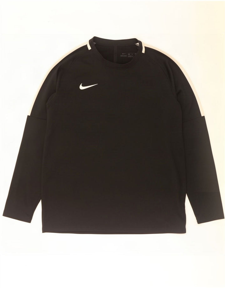 Ανδρικό τοπ Nike Dri Fit Μακρυμάνικο μεγάλο μαύρο χρώμα πολυεστέρα