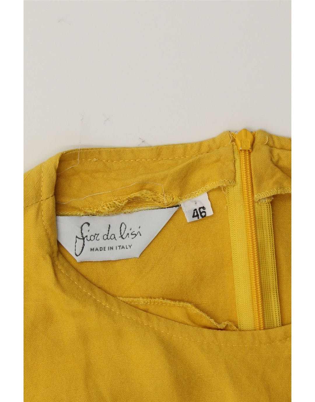 VINTAGE Womens Sheath Dress IT 46 Large Yellow Vintage Vintage and Second-Hand Vintage from Messina Hembry 