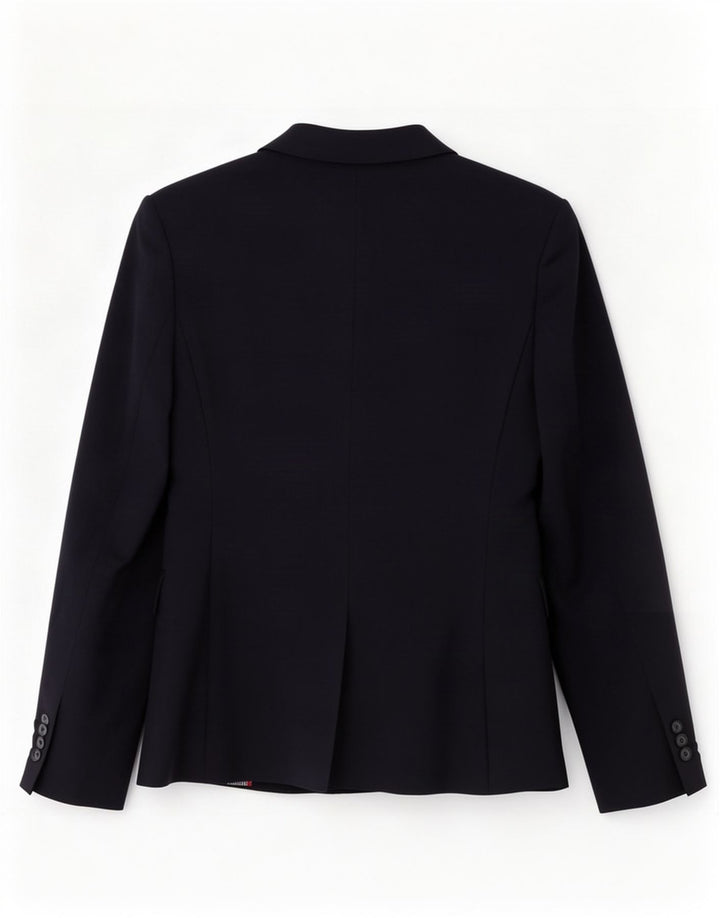 Zara Γυναικείο σακάκι 1 κουμπιού σακάκι UK 6 XS Navy Blue Wool