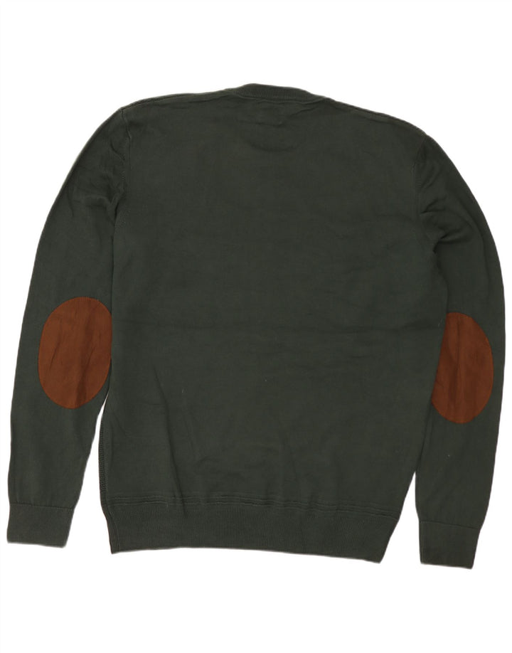 Ανδρικό πουλόβερ ZARA Crew Neck Jumper Μεγάλο Πράσινο