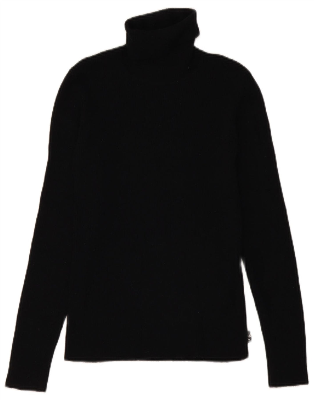 CALVIN KLEIN JEANS Γυναικείο πουλόβερ με ρολό λαιμόκοψη UK 12 μεσαίο μαύρο