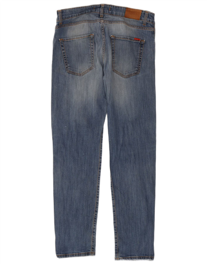 Liu Jo Womens Distressed Slim Jeans W34 L31 Blue