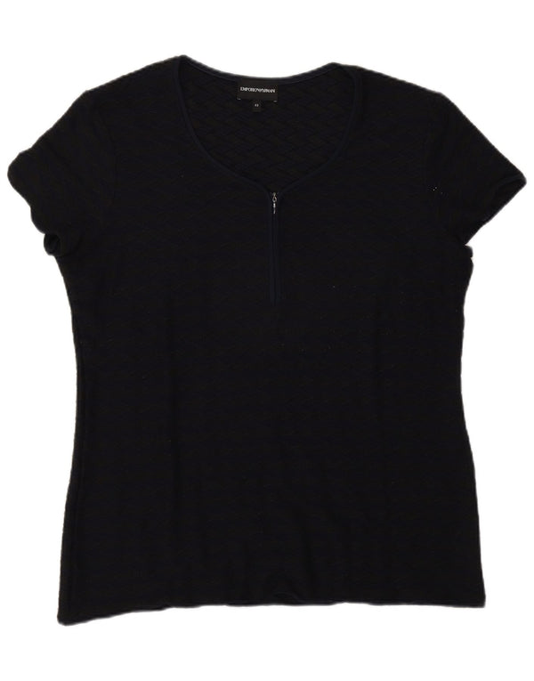 Emporio Armani Γυναικείο T-Shirt Top IT 52 2XL Navy Blue Geometric