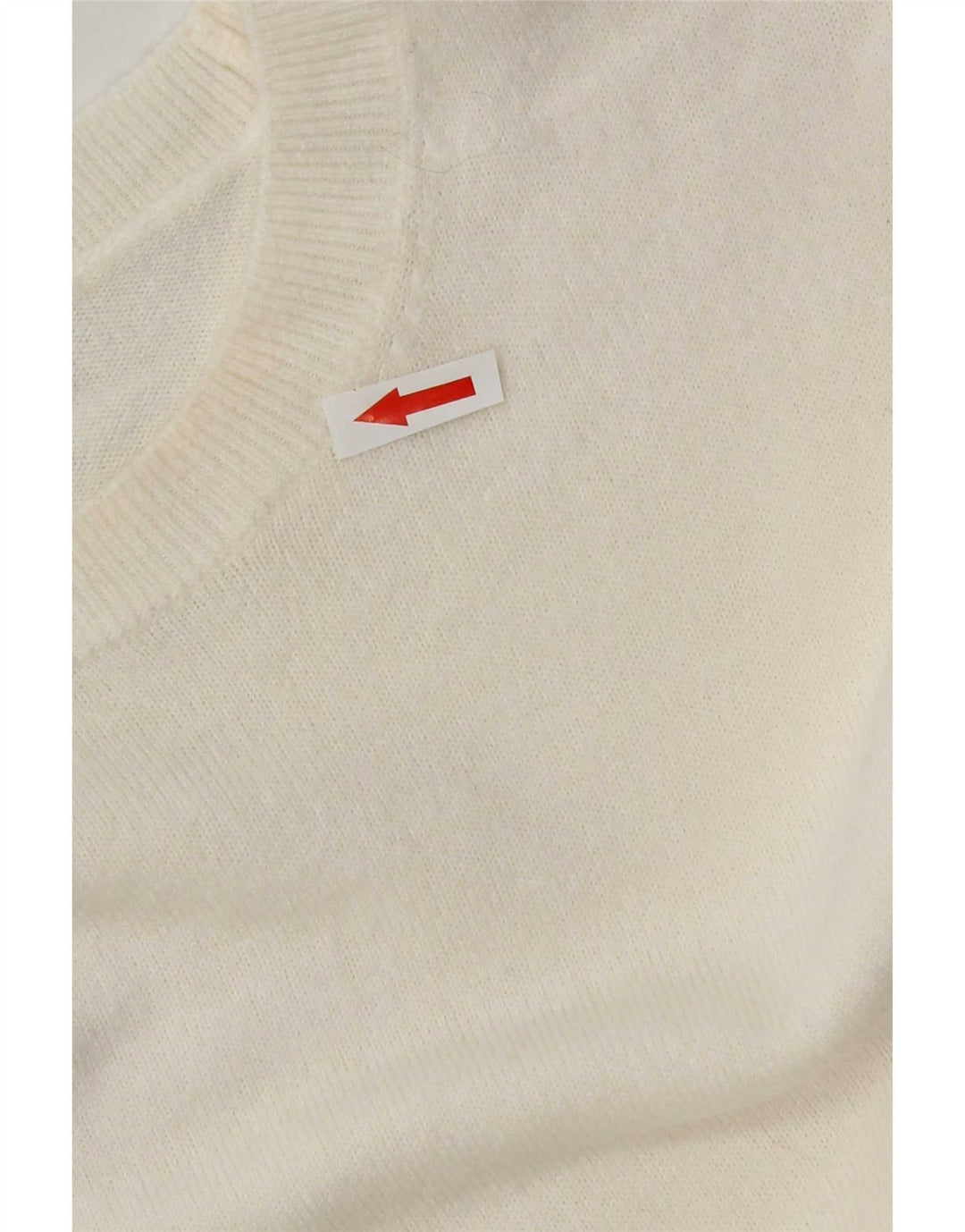 Marks & Spencer Γυναικείο πουλόβερ με λαιμόκοψη UK 14 Medium Off White