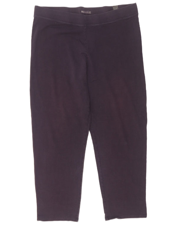 Marks & Spencer Γυναικεία Κολάν UK 22 3XL Navy Blue Cotton